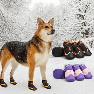 Dog Apparel Shoe Boot Non-slip Durable Anti-Dirty Puppy Shoes Pet Waterproof Breathable Outdoor 6XDE