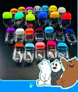 Oval 30 ml Pet Plastic Hand Sanitizer Bottle Half Round Flip Cap Bottle Children039s Carry Desinfectant Hand Sanitizer Bottle9116621