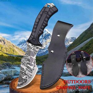 Taktiska knivar WPKOPYA (USA) 440C Halvtand Taktisk kniv Full Tang Camp Rak Kniv Jungle Rescue Survival Knife Outdoor Hunting Knifel2403