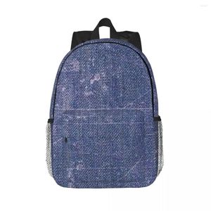 Backpack Textile Texture With White Stains I Love Bluejeans Denim Backpacks Teenager Bookbag School Bags Laptop Rucksack Shoulder Bag