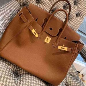 Designer-Taschen Handtaschen Litschi-Muster Togo Kalbsleder Schnalle Damen Vielseitige Brauthandtasche Große Tasche Have 7865ess