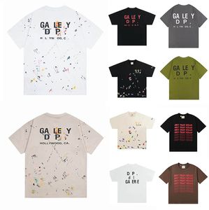 T-Shirts für Männer Galerien Sommer Gallrey Tees Depts Herren Damen Designer Lose Gallerydept Tops Casual Department Street Shorts Ärmel Debt Depth T-Shirts