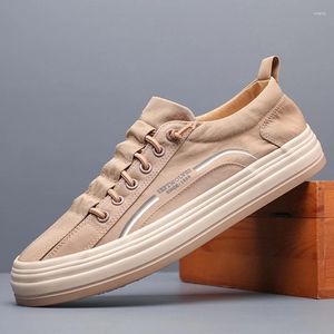 Sapatos casuais masculinos tênis macio respirável lona meninos esporte confortável confortável barco ss23862