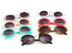 Kinder Retro-Sonnenschutz für Kleinkinder, Brillen, Sonnenbrillen, Jungen, Mädchen, Kinder, runde Sonnenbrillen, Brillen, 7 Farben, 5330564