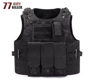 77City Killer Combattimento Scarico Caccia Gilet Molle Soldato Gilet tattico Esercito Cs Jungle Camouflage Carrier Shooting1340664