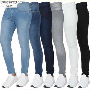 Men's Jeans Y2k Mens Streetwear Jeans Aestethic Black Skinny Pants Fashion Harajuku Classic Elastic Cotton Slim Denim Pants Men clothing NewL2403