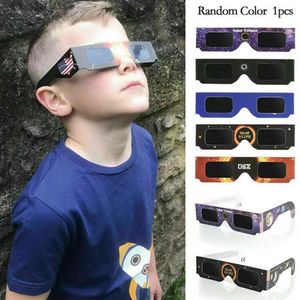 Okulary przeciwsłoneczne 10pcs papieru w celu ochrony oczu przed promieniami UV dla bezpiecznych obserwacji cienia okulary przeciwsłoneczne są bardzo odpowiednie dla dzieci H240316