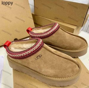 Tasman Slippers Chestnut Fur Slides Sheepskin Sheerling Tazz New Men Men Mini Mini Platform