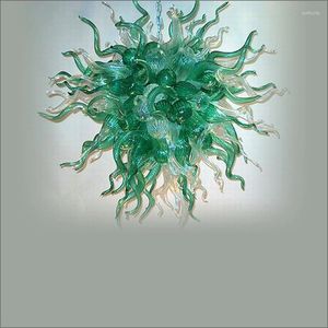 Ljuskronor El Big French Vintage Chandelier Top Design Colored Hand Blown Murano Glass Lamps