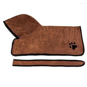 Abbigliamento per cani XS-XL Accappatoio Asciugamani da bagno per animali In microfibra Super assorbente Cappotto per asciugare gli animali domestici Avvolgimento pulito e asciugamano asciutto