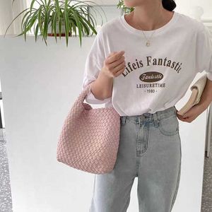 مصمم Bottegs Arco Tote Venetas Bag Street ناعم منسوف يدويًا صغيرًا للنساء 2024 New Style Hand Handbag سلة خضار متعددة الاستخدامات P6nd