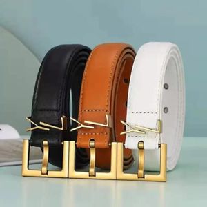 Bälten för kvinnliga designers Luxurys Belt Solid Color with Diamonds Trendy Business Metal S Buckle Belt High Quality Fashion Casual V242s