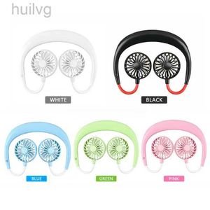 Electric Fans Hanging Neck Fan Lazy Rechargeable Mini USB Sports 360 Rotatable Homeofficesportsworkingtravel 240316