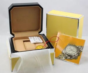 Designer Watch Boxes Mens Oryginalne pudełko Watche Watches Boxes Men Wristwatch Case z certyfikatami Wood Box