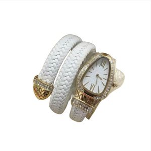 Högkvalitativ klocka damer Titta på läderfodral Serpentine Case Quartz Movement 32mm Quartz Movement Luxury Women Watches