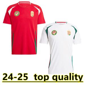 Hungary 2024 Soccer jersey #10 SZOBOSZLAI GAZDAG NAGY ATTILA KERKEZ NEGO ROLAND football shirt home away 24 25 white red kids kit fans player version 888888