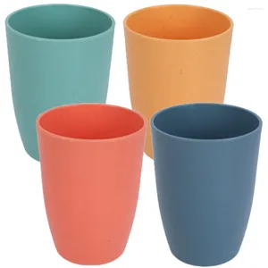 Mugs 4 Pcs Mouthwash Cup For Dorm Cups Drinking Glasses Water Toothbrush Adult Plastic Bathroom