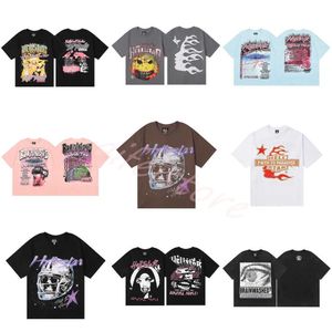 hellstar t 셔츠 래프 남성 여성 Tshirt 래퍼 세척 회색 헤비 크래프트 유니탄 짧은 슬리브 탑 하이 스트리트 패션 레트로 지옥 여성 티셔츠 디자이너 티 크기 s-xl r5 fn