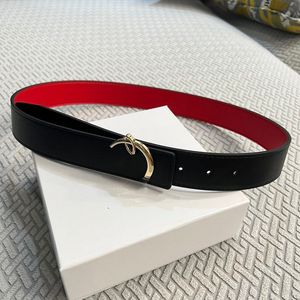 Fashion Casual Black Beige Belt Red Bottom Double-Sided Men's Designer Belt With Jeans Women's Belt Wholesale