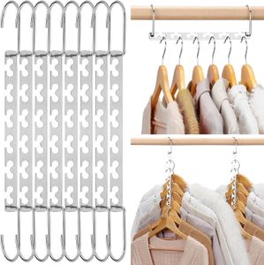 Heavy Duty Hanger Organizer, Metal Magic Hanger, Sturdy Multi Hangers, Closet Space Saver Hangers Closet Organizers and Storage