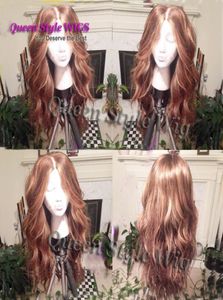 No Need Cut Lace Wig Natural Loose Curl Hand Woven Deep Parted Scalp Sunstone Blonde Color Hair Wigs for White Women8576177