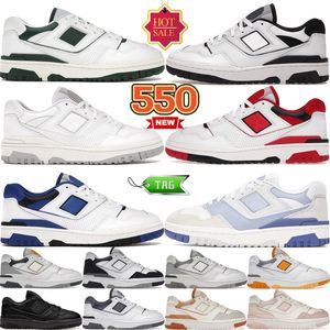 Låg 550 designerskor Mens Mens Flat Casual Sneakers Womens Sports Trainers Breattable Outdoor Recreation Shoe Unc White Green Black Grey Red Dusk Blue Rain Cloud Au Lait