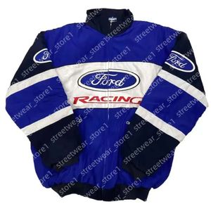 F1-Jacke, Formel-1-Rennjacke, Af1s, weiße Jacke, Herbst und Winter, voll gesticktes Logo, Baumwollkleidung, Spot-Sale, F1-Kleidung 992