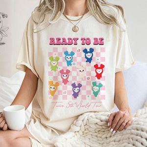 Dwukrotnie koszulka Y2K moda kobiety mężczyźni Summer T-shirt Korean Street Kpop dwa razy więcej niż czujesz koszulkę z krótkim rękawem 100% bawełniane topy 240314