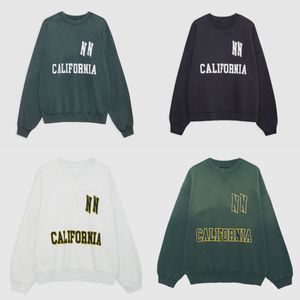 Kadın Tasarımcı Pamuklu Baskılı Hoodies Spor Giyim Sweatshirts Saf Pamuk Sweater