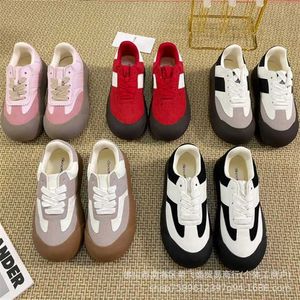 17% OFF Sports shoes 2024 Bai Jingtings Same GB Couple Fluffy for Men and Women Unique Thick Sole Big Head Ugly Cute Bread Board Shoes Moral Training