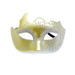 Maschere per feste Maschere a mezza faccia per Natale Mardi Gras Party Halloween Cosplay Prom