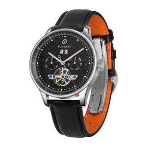 Luxury Watches Automatic Complication Watch Boderry Mens DayDateMonth Display Swiss Luminous Mechanical Dress Wristwatch Men 240301