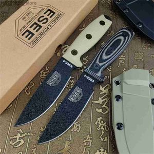 Tactical Knives G10 Handles ESEE4 Tactical Hunting Knife Outdoor Camping Fixed Blade Straight Combat Knifes with Kydex Sheath Survival KnivesL2403