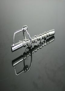 Wholesale-Newest Male a string of beads Urethral Sounding Stimulate Plug Stainless steel urethra stretching Device sex toys A5139079603