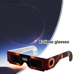 ソーラー日食のサングラス保護目10/30/50 PCS安全視聴ブロック軽量H240316