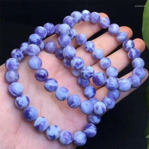 Link Armbänder 10mm Natürliche Milch Quarz Jade Armband Mode Kristall Edelstein Schmuck Reiki Heilung Geschenk Für Frauen 1 stücke