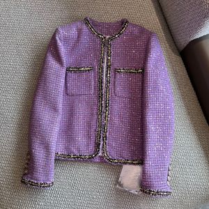 2024 Designer Womens Original Quality Jackets Woman Coats Tweed Autumn Spring Style Slim For Lady Jacket Designer Coat