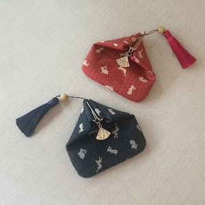 Kvinnor söta japanska mini plånbok magnetknapp myntväskan påse 240229