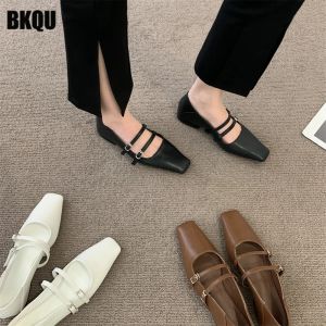 Stivali Nuovo Autunno 2022 Trend Women Flats Square Toe Ladies Shoet Back Sottose Drenpe Dressa Daily Dress Lightweight