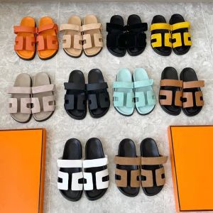 Tasarımcı Sandallar Kadın Chypre Sandal Slaytlar Erkek Orans Chypre Terlik Gidiyor Mule Süet Noir Calfskin Deri Slide Tuval Lüks Slipper Erkekler Günlük Plaj Sandal Ayakkabı