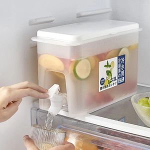 ウォーターボトル3.5L蛇口冷蔵庫フルーツティーポット夏の家庭用レモネードボトル大容量アイスクールバケツ