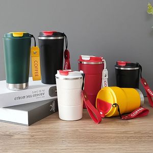 380ML510ML Thermos Bottle Stainless Steel Coffee Cups Double Wall Thermal Mug Insulated Water Travel Cup 240308