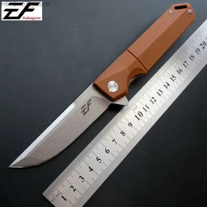 タクティカルナイフEafengrow EF71ナイフD2スチールブレード + G10ハンドルポケットナイフ折りたたみキャンプフルーツナイフ屋外EDCツールKNIFEL2403