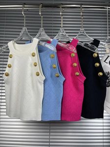 Canotte da donna 2024SS Estate Lusso Donna Maglia Casual Chic Canotte Canotte Tee 4 Colori Gdnz 2.25