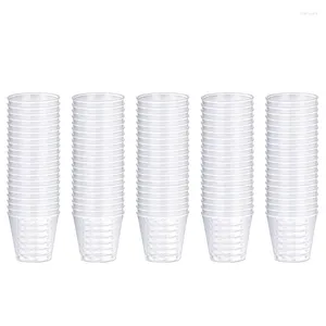 Disposable Cups Straws 100Pieces Plastic S Glasses 30ml Reusable Stackable Disposables For Drink Dessert Party Gifts