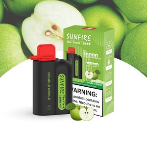 Autentisk Sunfire 10k Puff Disposable Vape Pen Pod Box Device Puffs 9000/10000/12000 Uppladdningsbart batteri Anpassningsbar E Cigarett ODM OEM 20 ML DTL Big Smoke Vapers