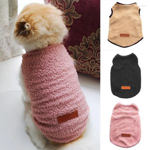 Hundebekleidung Herbst/Winter warme Samtweste einfarbig winddicht Haustier weiche Outdoor-Welpenkleidung gemütlicher verdickter Teddy-Kapuzenpullover