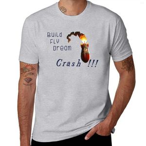 Regatas masculinas constroem Dream Crash!!!Kerbal Space Program Camiseta Roupas fofas Meninos Camisetas Mens Treino