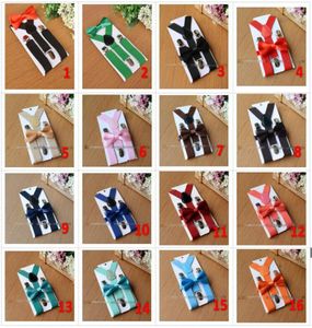 26色キッズサスペンダー110tのベビーブレース弾性yback yback boys suspendersアクセサリー3988742のためにセット