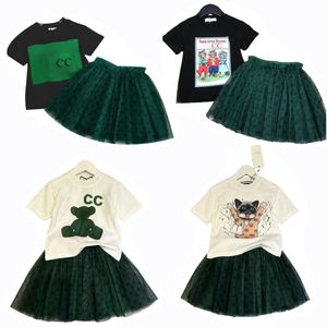 Baby Designer Dress Kids Girls Dresses Kids Short Sleeve Princess Dress Gauze Short Skirt Casual Clothing